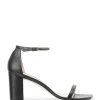 STUART WEITZMAN Sandales Amelina Block Cuir Noir 22