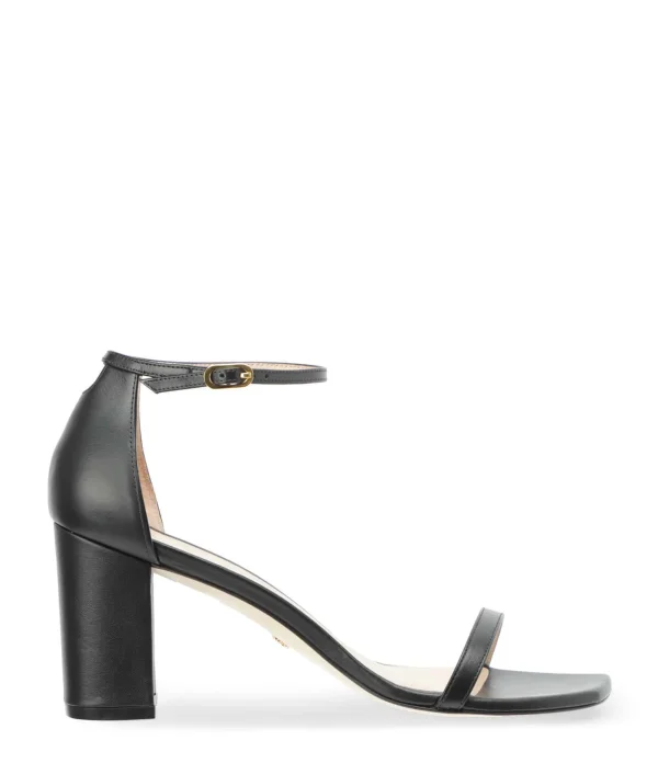 STUART WEITZMAN Sandales Amelina Block Cuir Noir 1