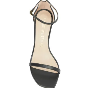 STUART WEITZMAN Sandales Amelina Block Cuir Noir 14
