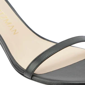 STUART WEITZMAN Sandales Amelina Block Cuir Noir 18