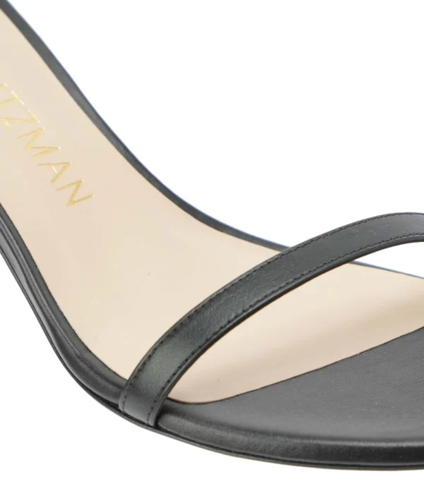 STUART WEITZMAN Sandales Amelina Block Cuir Noir 5