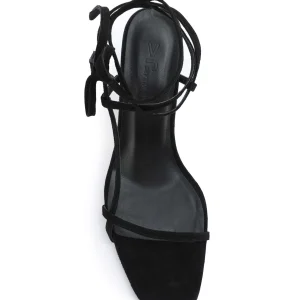 JEANNE VOULAND Sandales Sublim Nœud Cuir Suédé Noir 16
