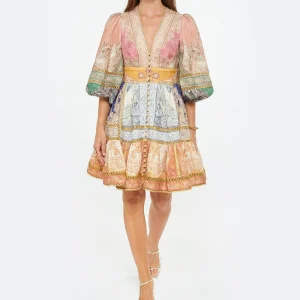 JEANNE VOULAND Sandales Sublim Cuir Texturé Doré 32