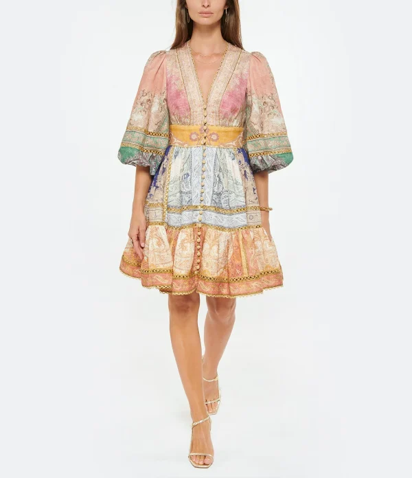 JEANNE VOULAND Sandales Sublim Cuir Texturé Doré 11
