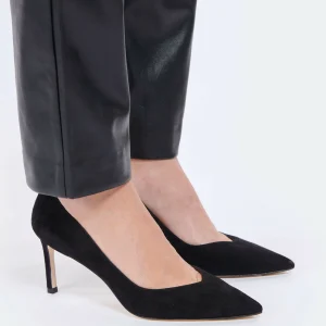 STUART WEITZMAN Escarpins Anny 70 Cuir Suédé Noir 17