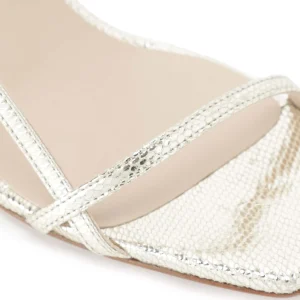JEANNE VOULAND Sandales Sublim Double Cuir Texturé Doré 17