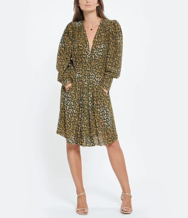 JEANNE VOULAND Sandales Sublim Double Cuir Texturé Doré 10
