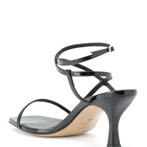 JEANNE VOULAND Sandales Sublim Double Cuir Verni Noir 16