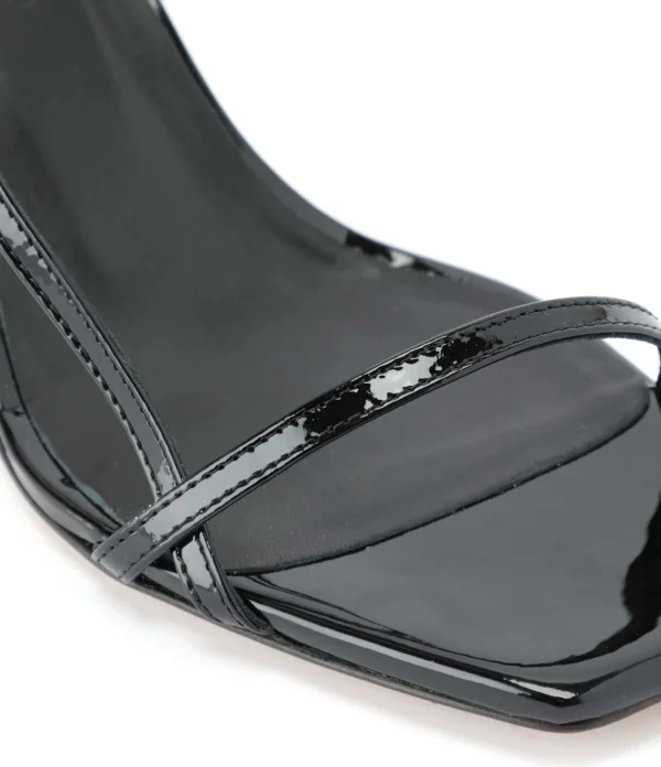 JEANNE VOULAND Sandales Sublim Double Cuir Verni Noir 5