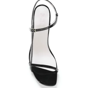 JEANNE VOULAND Sandales Sublim Cuir Verni Noir 15