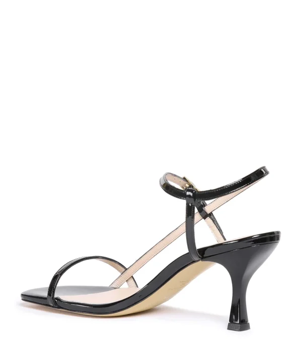 JEANNE VOULAND Sandales Sublim Cuir Verni Noir 4