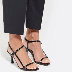 JEANNE VOULAND Sandales Sublim Cuir Verni Noir 21