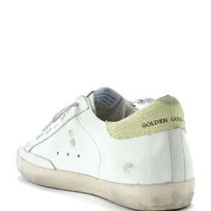 GOLDEN GOOSE Baskets Superstar Cuir Blanc Jaune Croco 18