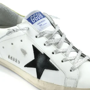 GOLDEN GOOSE Baskets Superstar Cuir Blanc Jaune Croco 20
