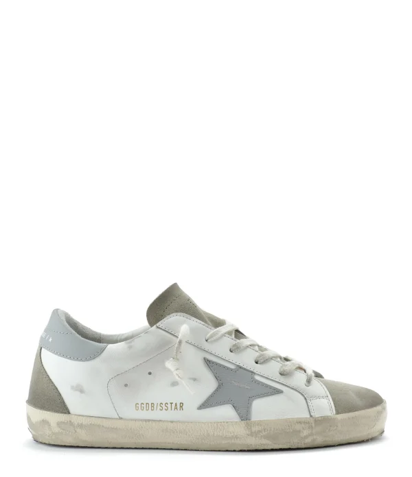 GOLDEN GOOSE Baskets Superstar Cuir Blanc Gris 1