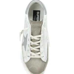 GOLDEN GOOSE Baskets Superstar Cuir Blanc Gris 10