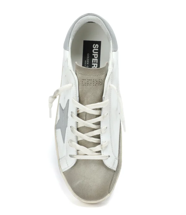 GOLDEN GOOSE Baskets Superstar Cuir Blanc Gris 3