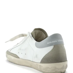 GOLDEN GOOSE Baskets Superstar Cuir Blanc Gris 12
