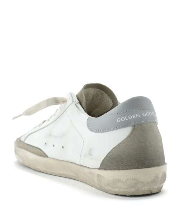 GOLDEN GOOSE Baskets Superstar Cuir Blanc Gris 4