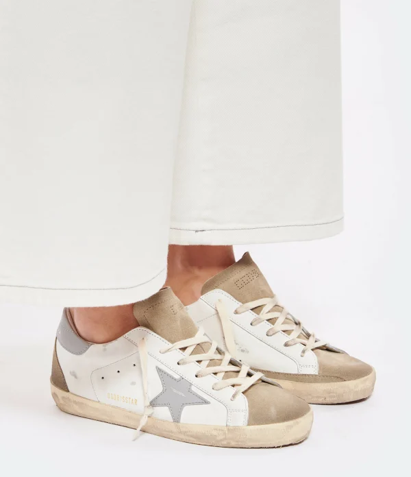 GOLDEN GOOSE Baskets Superstar Cuir Blanc Gris 6