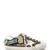 GOLDEN GOOSE Baskets Superstar Cuir Léopard Blanc 16