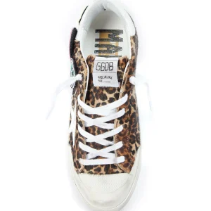 GOLDEN GOOSE Baskets Superstar Cuir Léopard Blanc 11