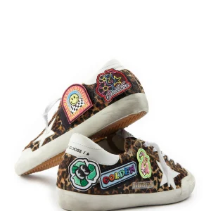 GOLDEN GOOSE Baskets Superstar Cuir Léopard Blanc 17