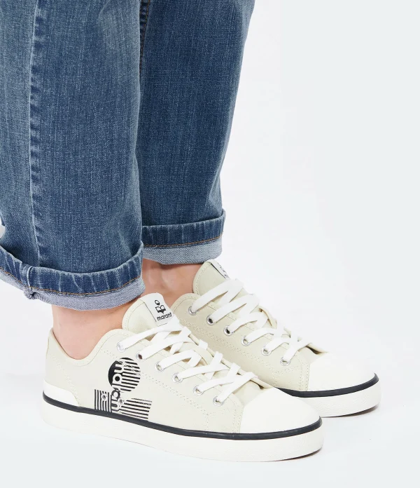 ISABEL MARANT Baskets Binkoo Coton Craie 6