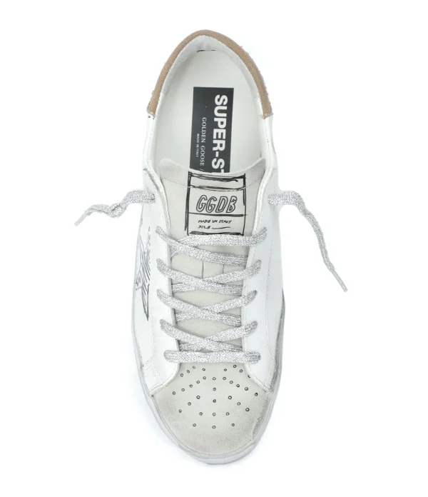 GOLDEN GOOSE Baskets Superstar Cuir Blanc Naturel 3