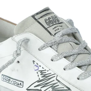 GOLDEN GOOSE Baskets Superstar Cuir Blanc Naturel 19