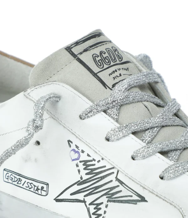 GOLDEN GOOSE Baskets Superstar Cuir Blanc Naturel 5