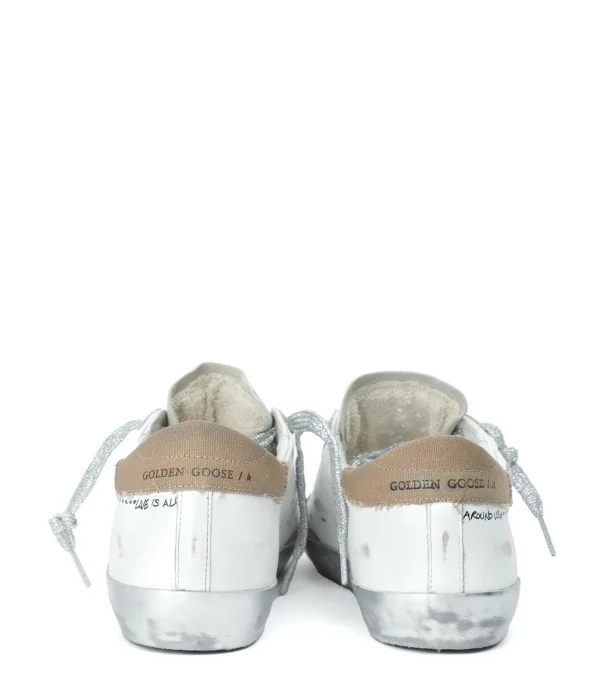GOLDEN GOOSE Baskets Superstar Cuir Blanc Naturel 6