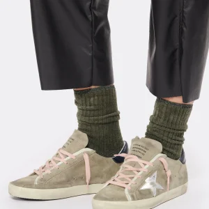 GOLDEN GOOSE Baskets Superstar Cuir Taupe Argenté 16