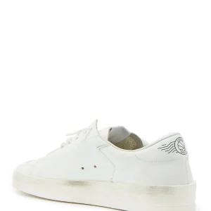 GOLDEN GOOSE Baskets Homme Stardan Cuir Blanc 10