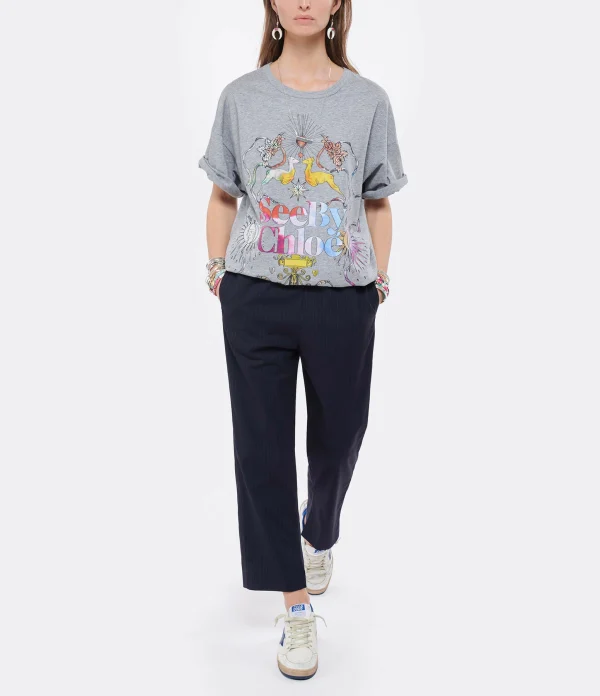 GOLDEN GOOSE Baskets Ball Star Cuir Blanc Bleu Métallisé 9