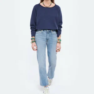 GOLDEN GOOSE Baskets Ball Star Cuir Blanc Bleu Métallisé 30