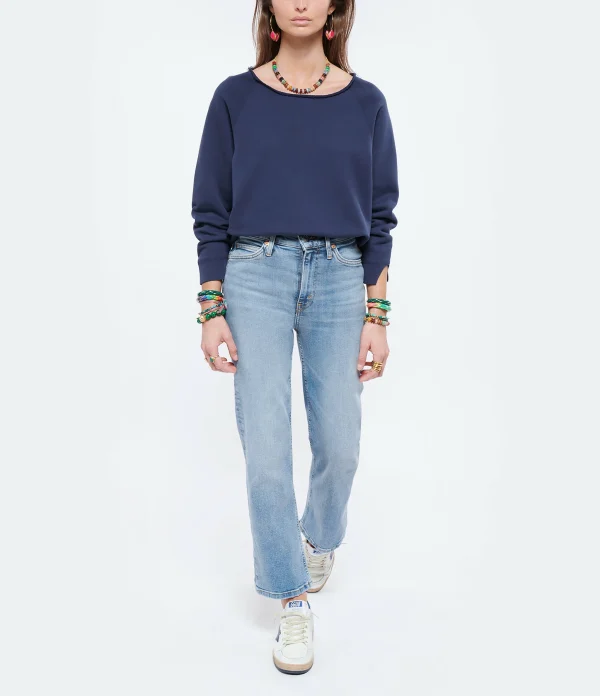 GOLDEN GOOSE Baskets Ball Star Cuir Blanc Bleu Métallisé 11