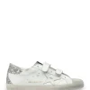GOLDEN GOOSE Baskets Old School Glitter Cuir Blanc 20