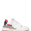 ISABEL MARANT Baskets Emree Cuir Blanc Bleu 20