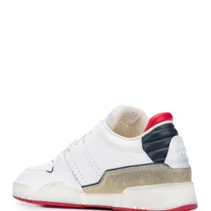 ISABEL MARANT Baskets Emree Cuir Blanc Bleu 12