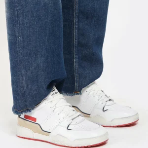 ISABEL MARANT Baskets Emree Cuir Blanc Bleu 16