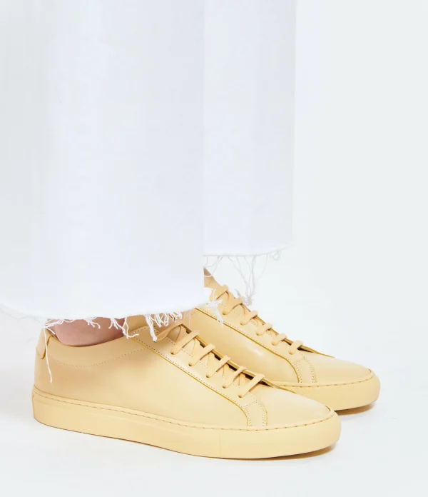 COMMON PROJECTS Baskets Original Achilles Cuir Jaune 6