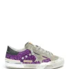 GOLDEN GOOSE Baskets Superstar Cuir Glitter Violet 25