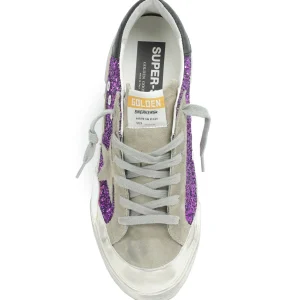 GOLDEN GOOSE Baskets Superstar Cuir Glitter Violet 12
