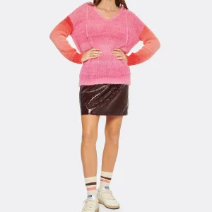 GOLDEN GOOSE Baskets Ball Star Serpent Cuir Beige Rose 21