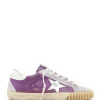 GOLDEN GOOSE Baskets Superstar Cuir Violet Iris Argenté Blanc 20